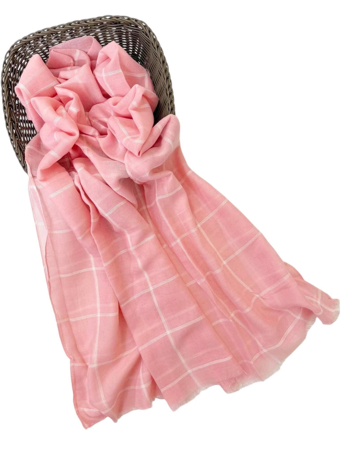 Checks - Baby pink