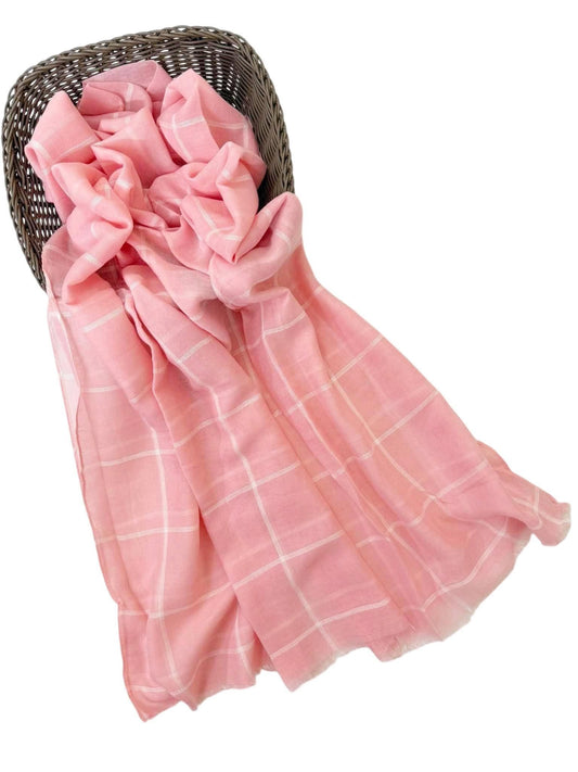 Checks - Baby pink