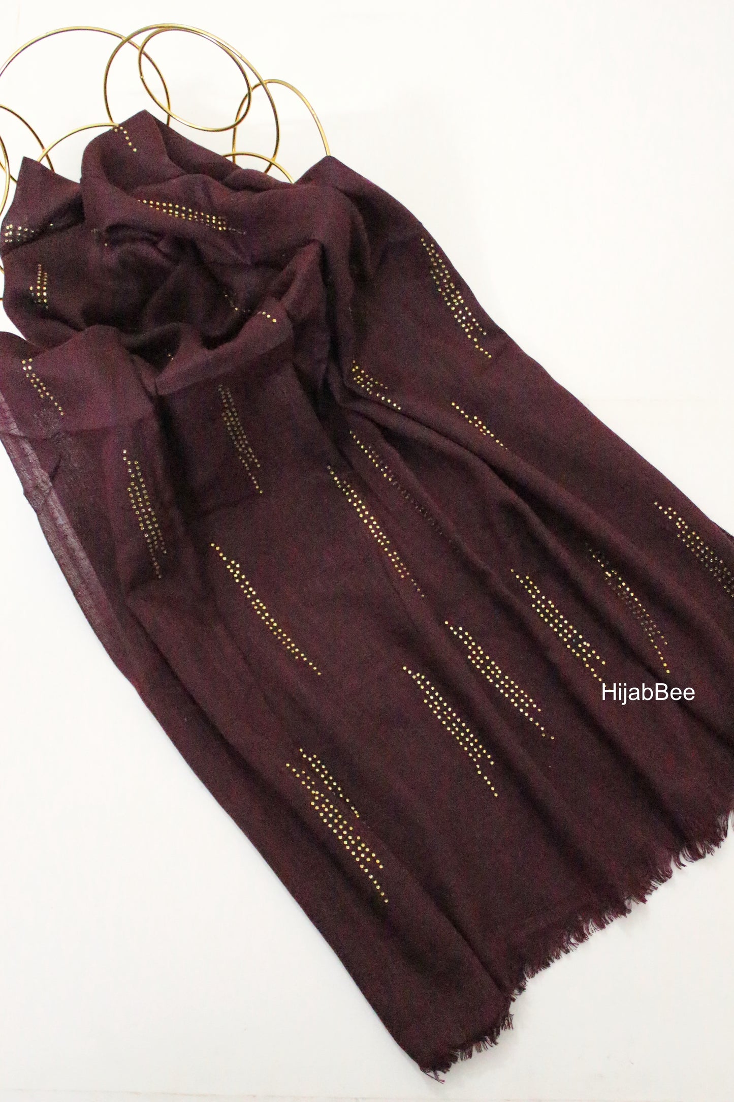 Gold Drops - Burgundy