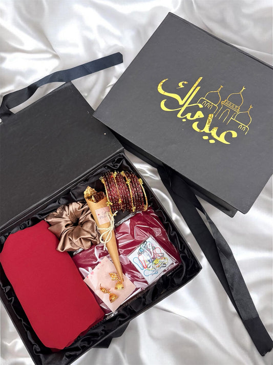 Luxury Eid Mubarak box with Kashmiri bangles