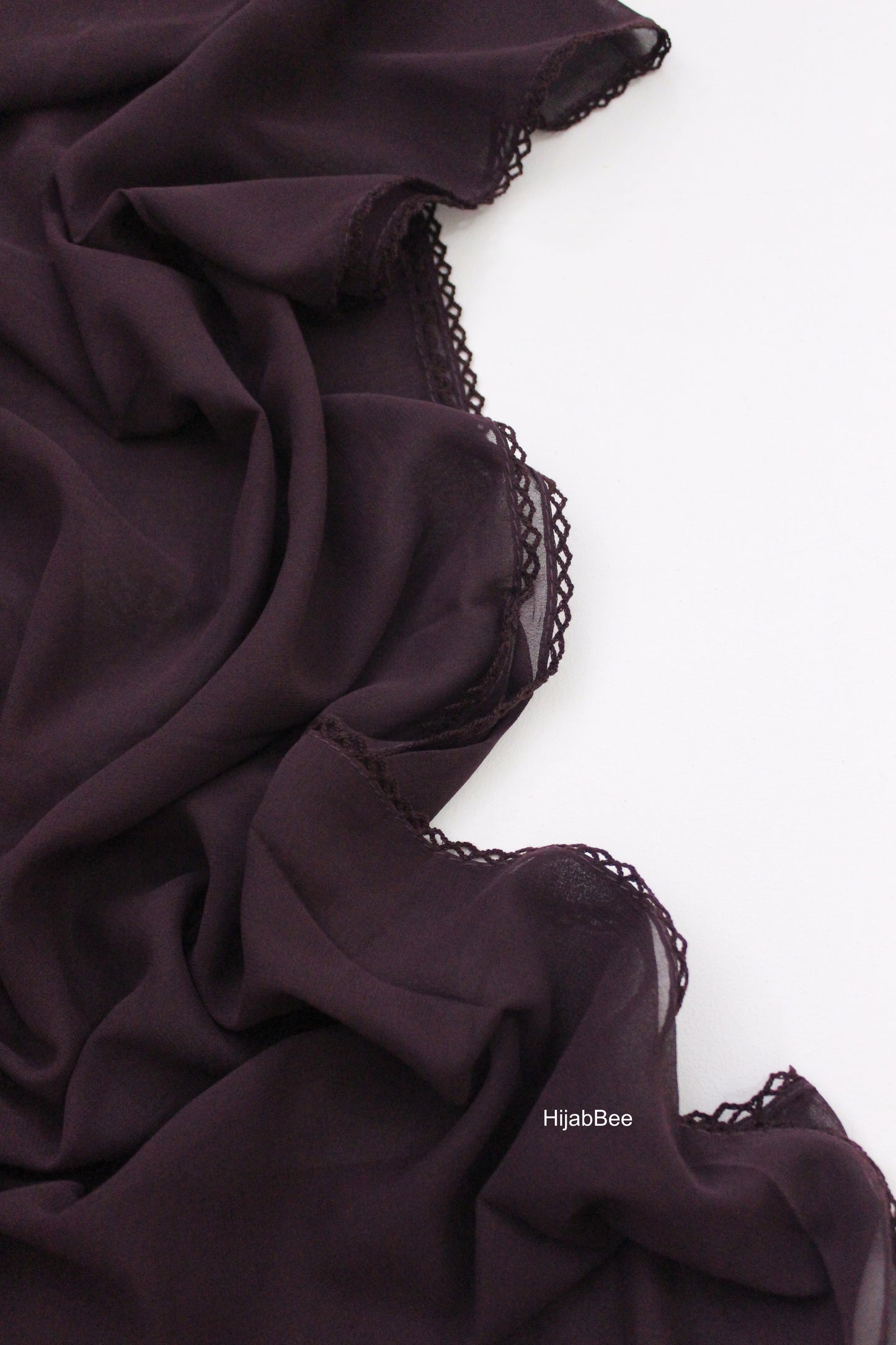 LACED GEORGETTE - DARK PURPLE