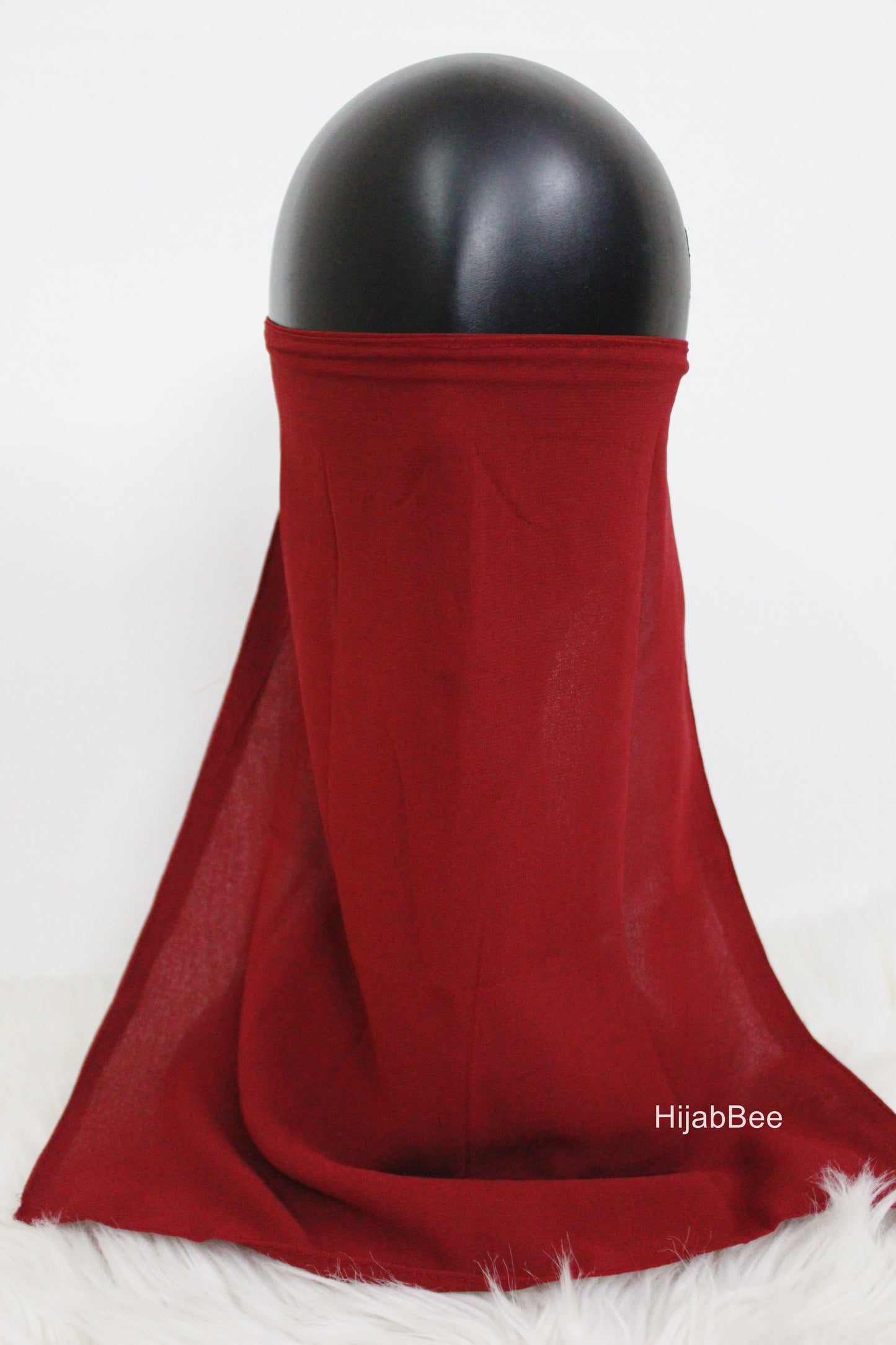 Tie back niqab - Maroon