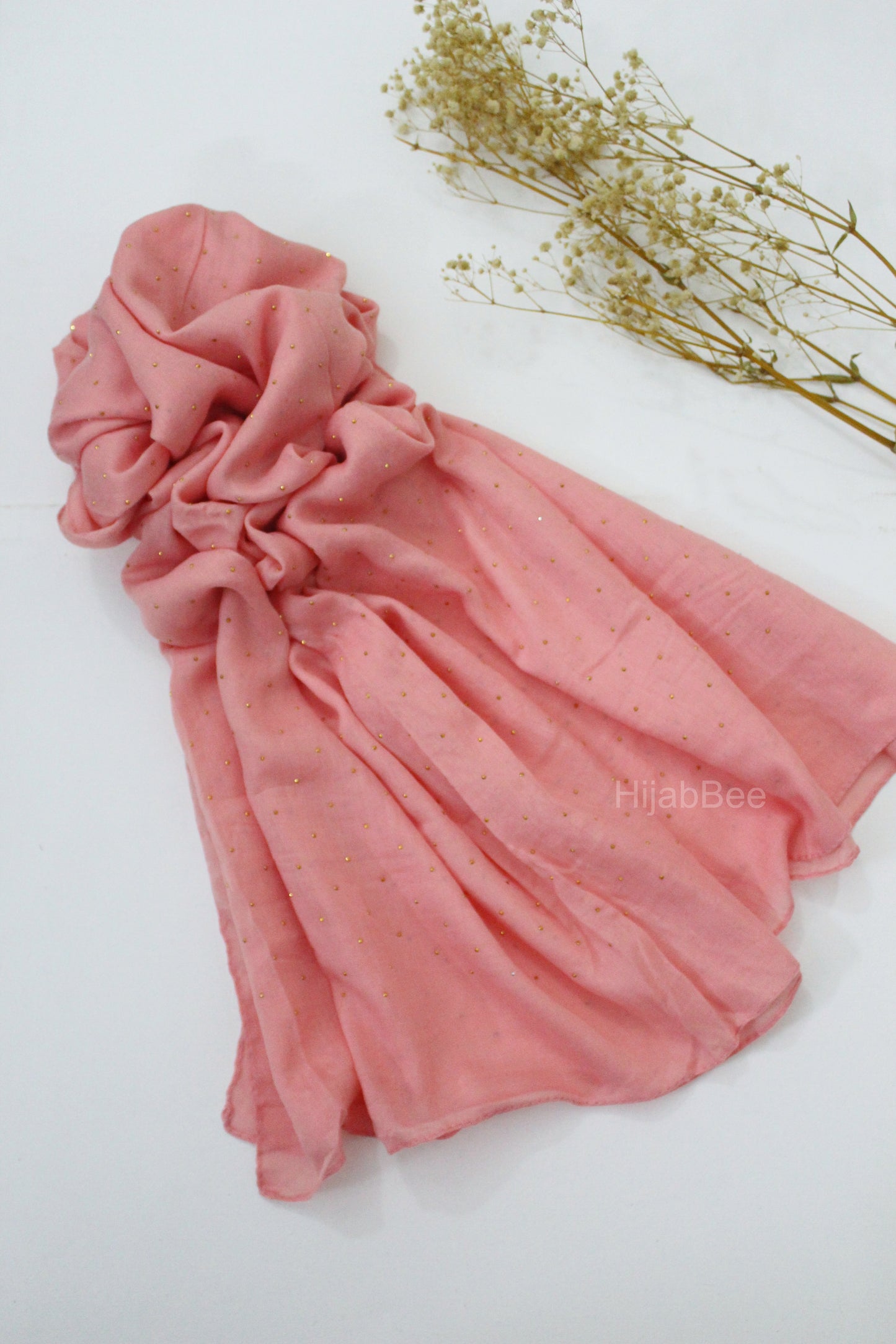 RHINESTONES - PEACHY ROSE