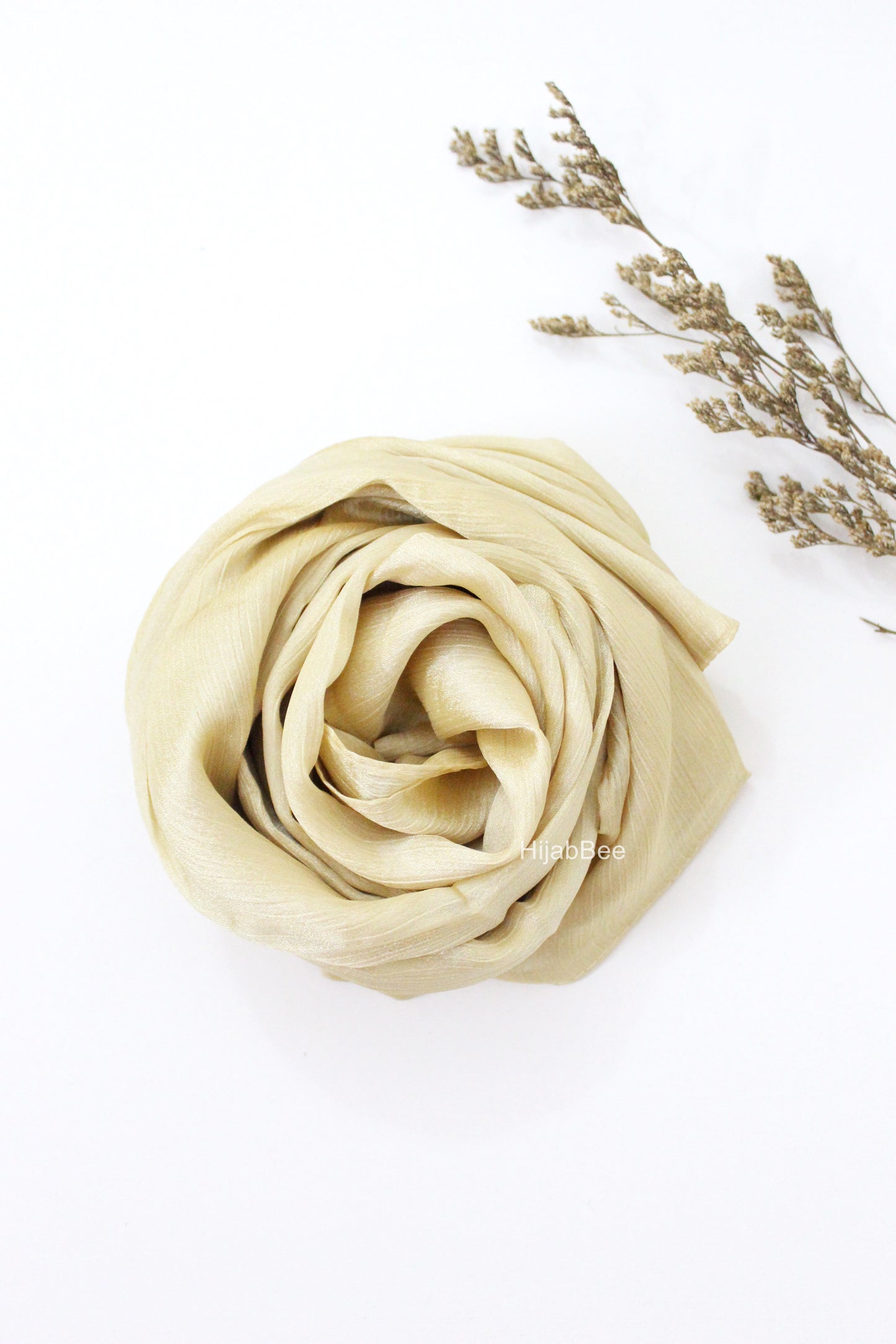 CRINKLE SILK - LIGHT GOLD