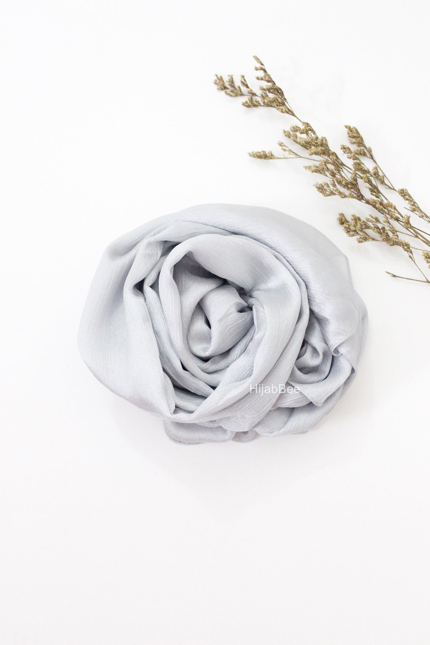CRINKLE SILK - SILVER