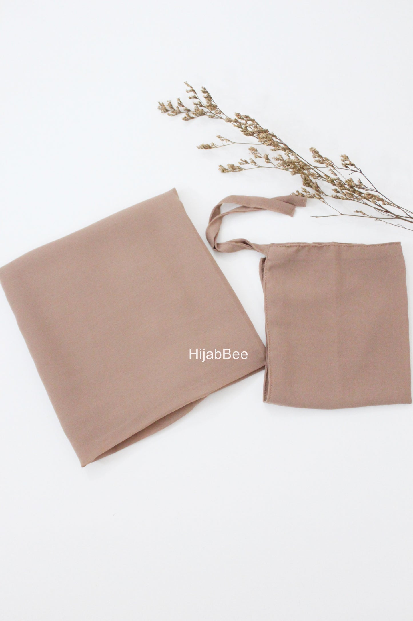 Hijab + Niqab set - Rose beige