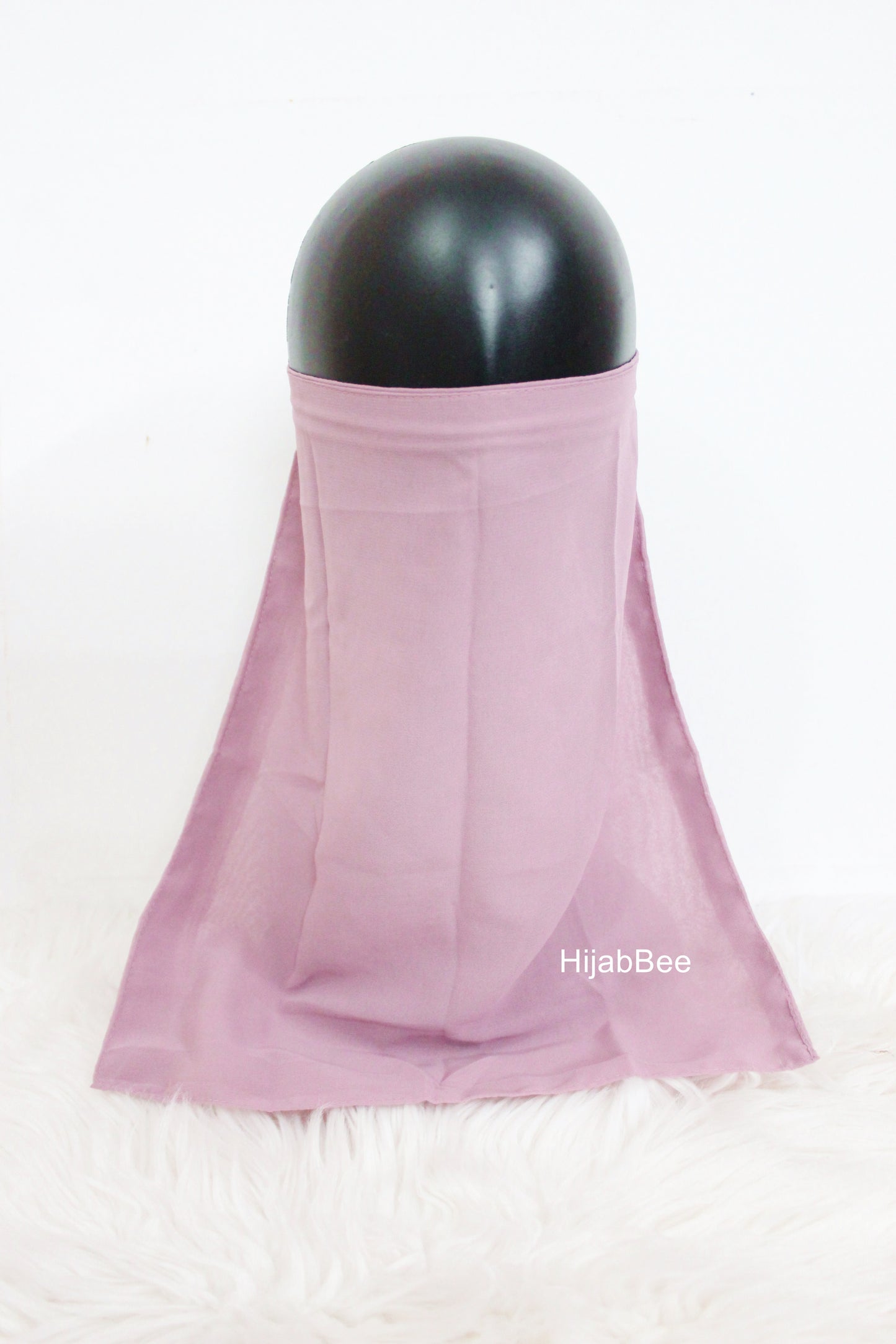Tie back niqab - Mauve