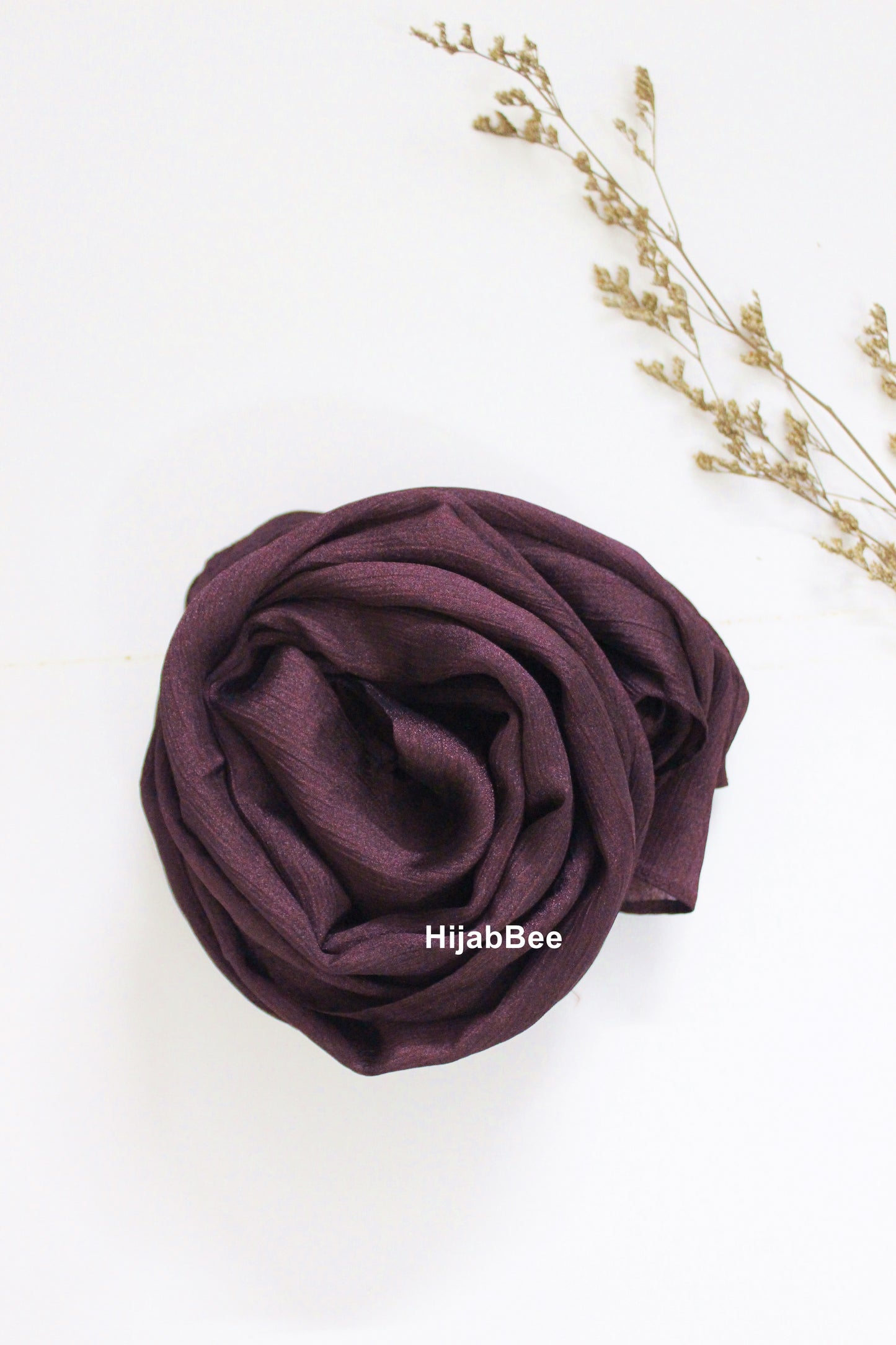 CRINKLE SILK - PLUM