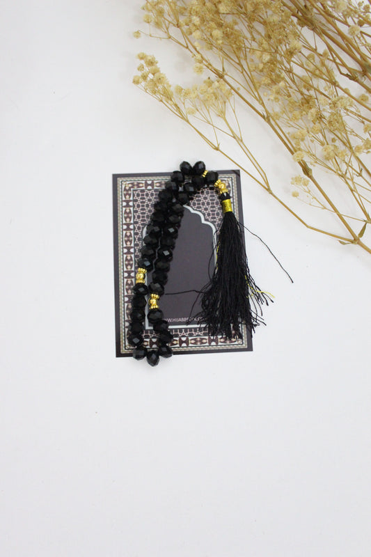 CRYSTAL TASBEEH - BLACK