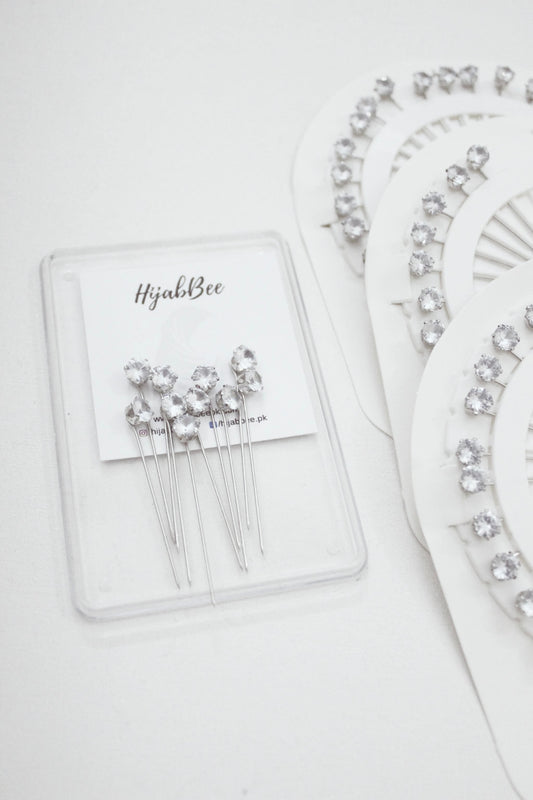 10 LONG PINS (SILVER)