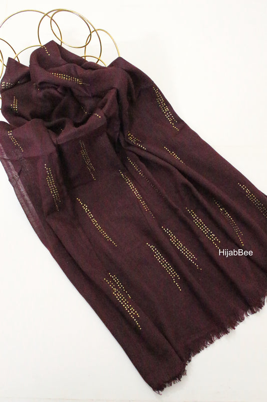 Gold Drops - Burgundy