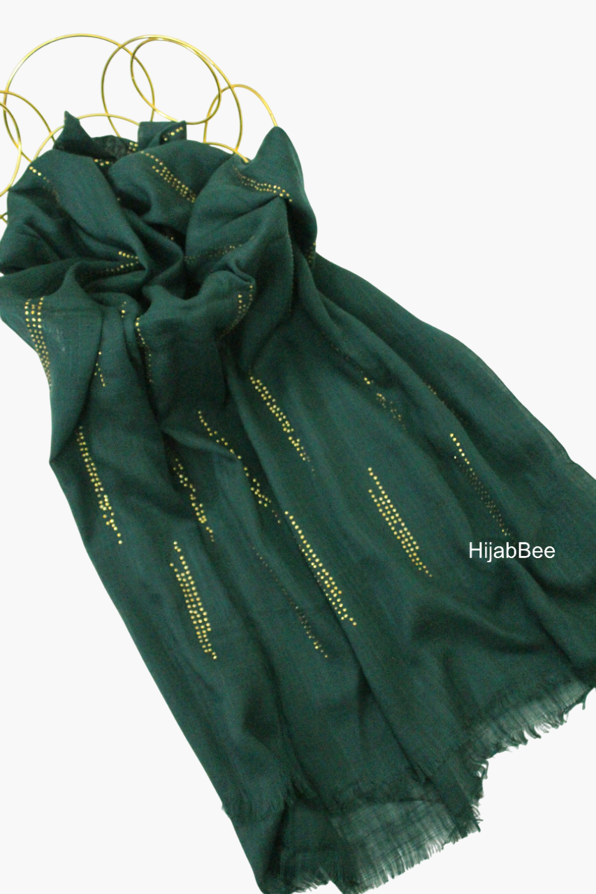 Gold Drops - Dark Green