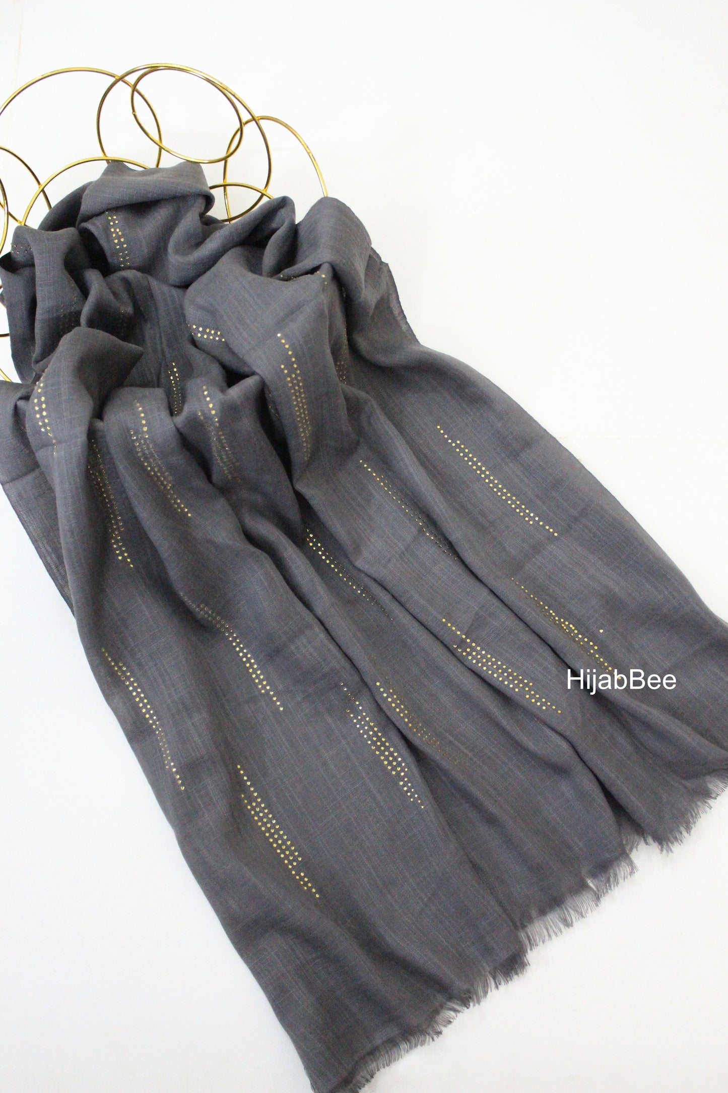 Gold Drops - Dark Grey