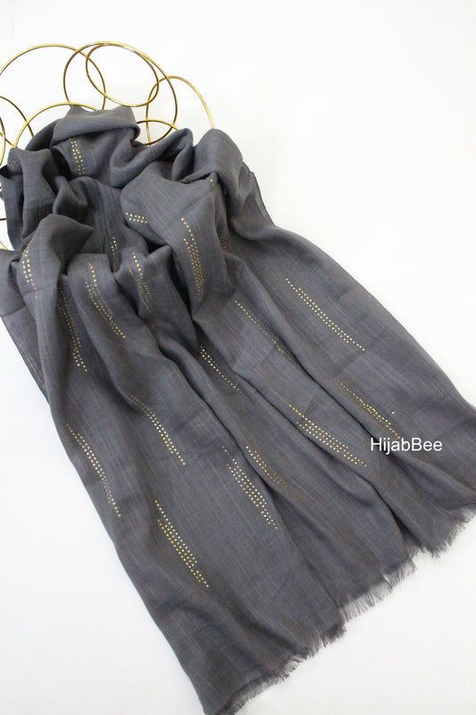 Gold Drops - Dark Grey