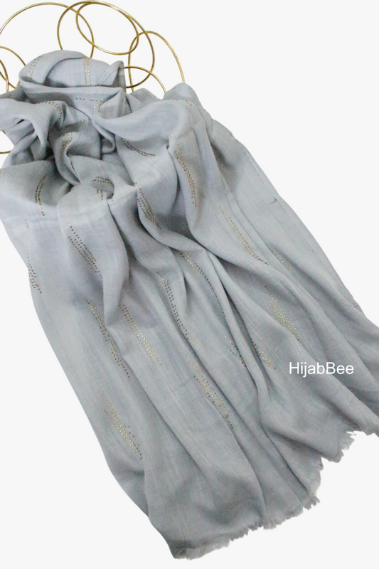 Gold Drops - Silver Grey