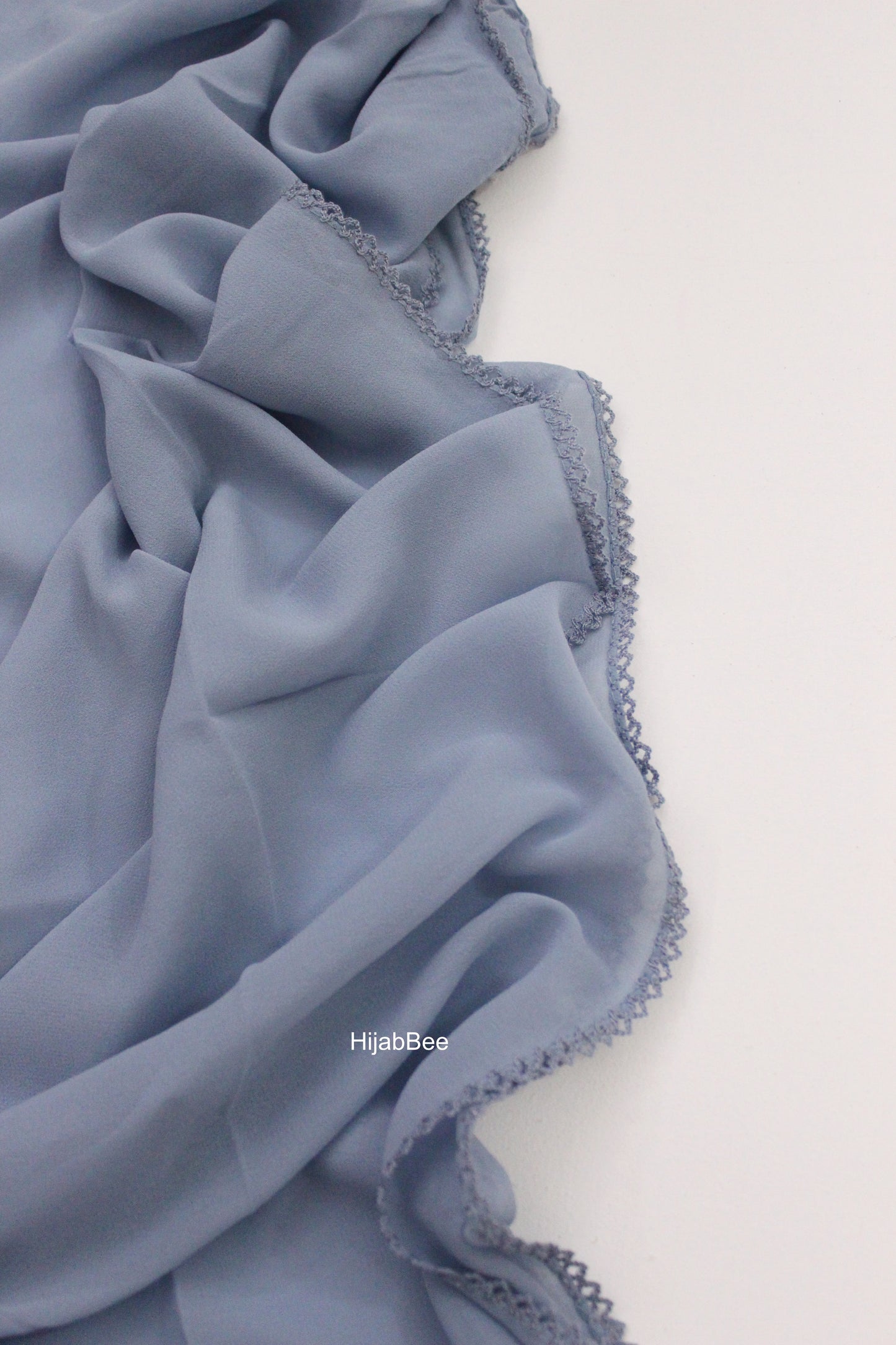 LACED GEORGETTE - SKY BLUE