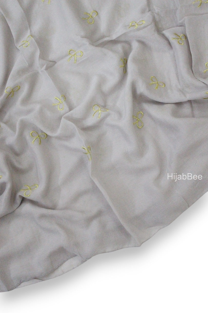 Little bows - Silver grey