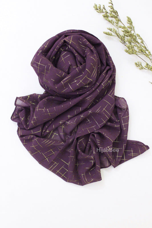 MOSAIC GEORGETTE - PURPLE