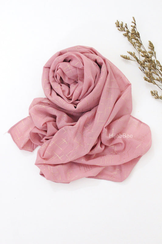 MOSAIC GEORGETTE - ROSE PINK