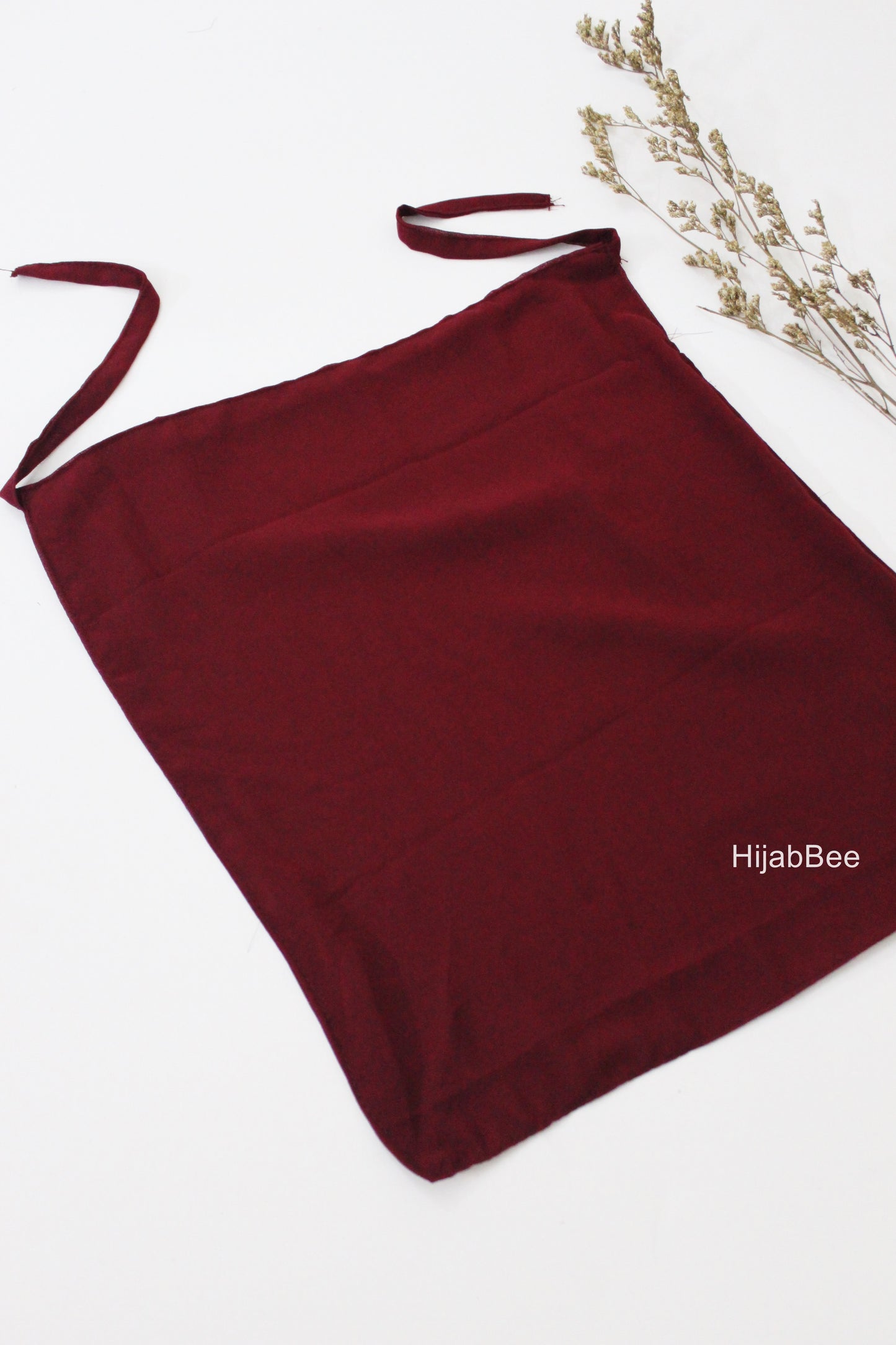 Tie back niqab - Dark Maroon