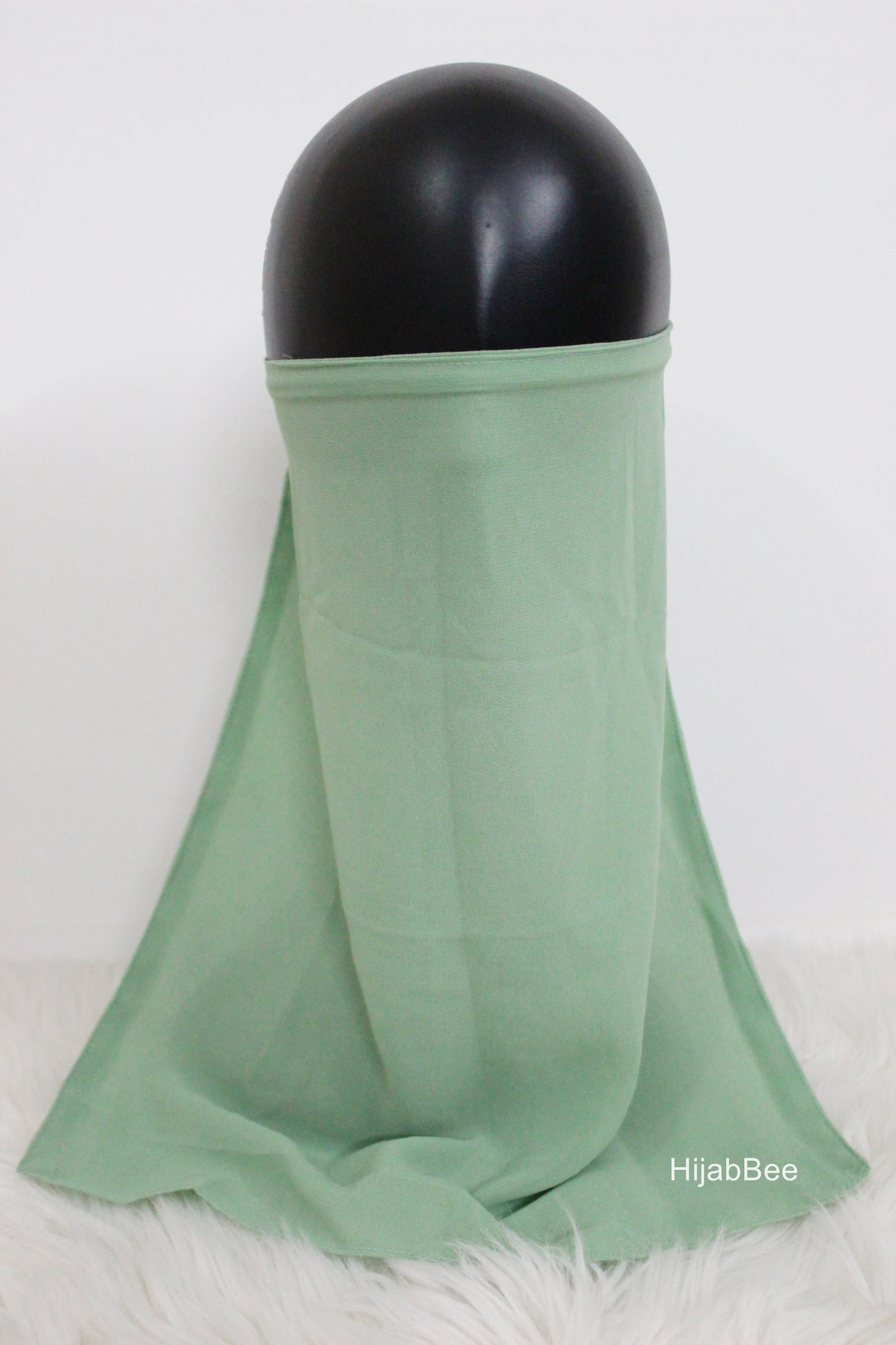 Tie back niqab - Turquoise