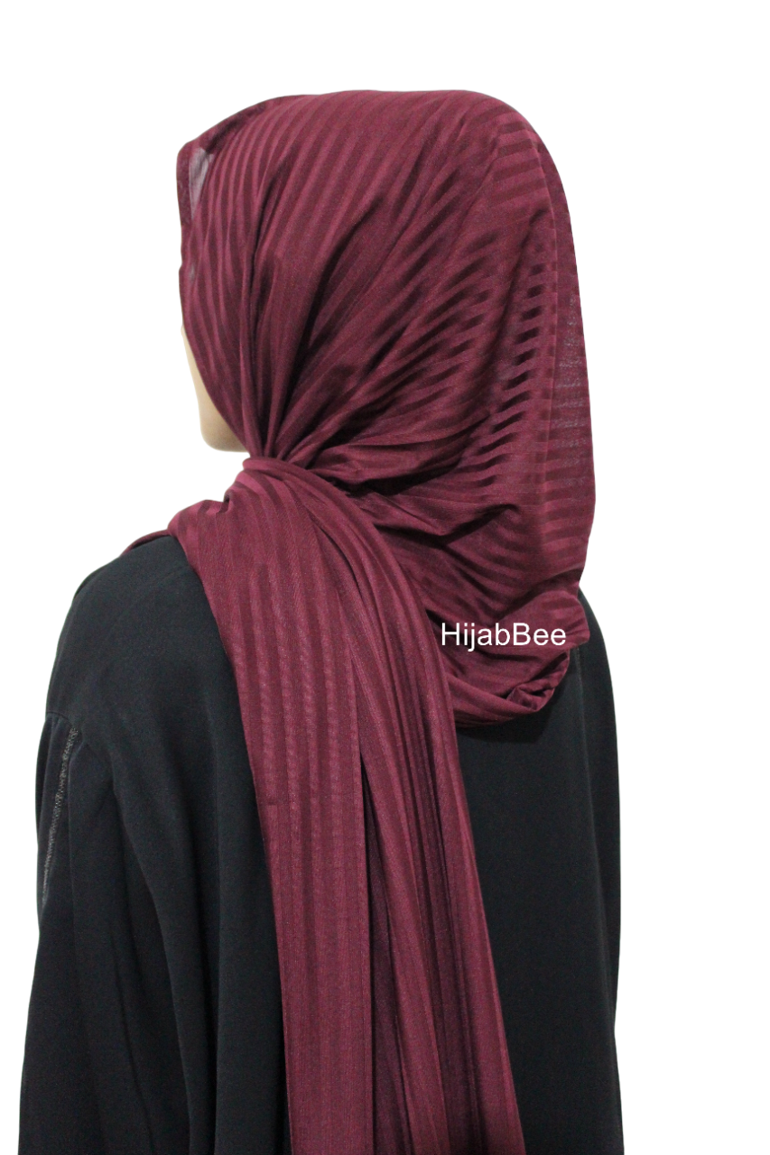 RIBBED JERSEY - BURGUNDY