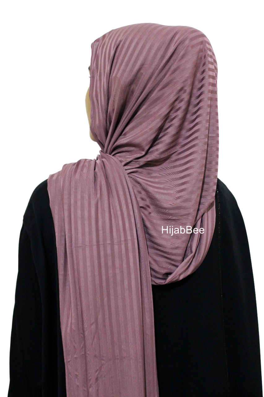 RIBBED JERSEY - MAUVE