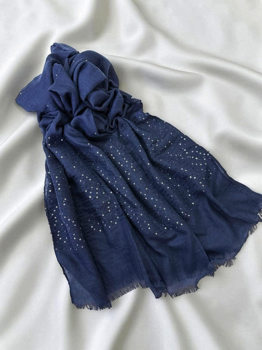 Sequins - Navy blue