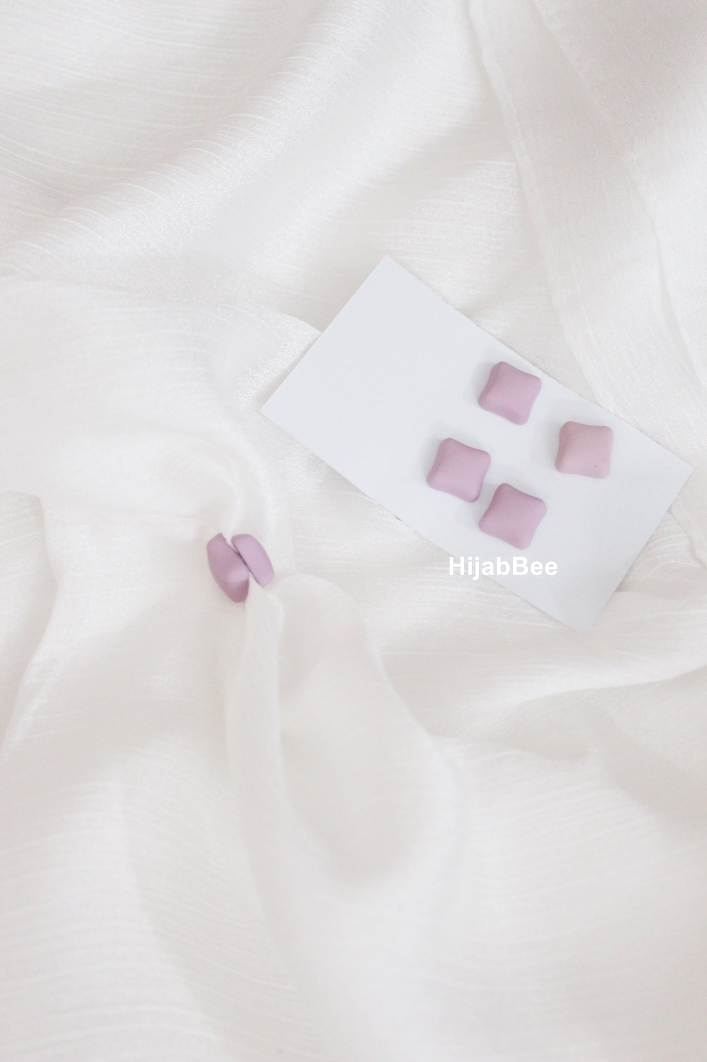 SQUARE MAGNET PIN - NUDE PINK