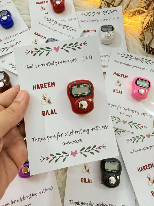 Tasbeeh counter wedding favors