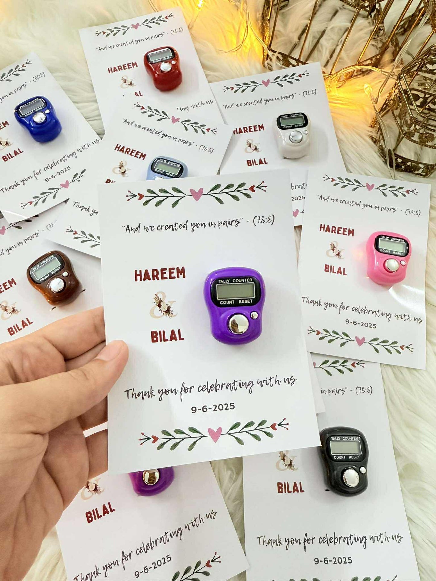 Tasbeeh counter wedding favors