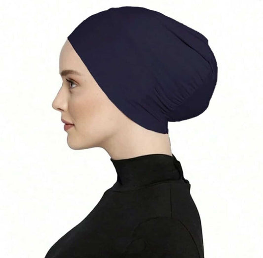 TURBAN CAP - NAVY BLUE