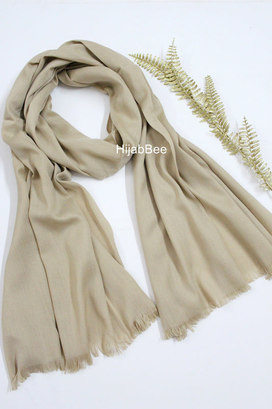 WINTER TURKISH HIJAB - BEIGE