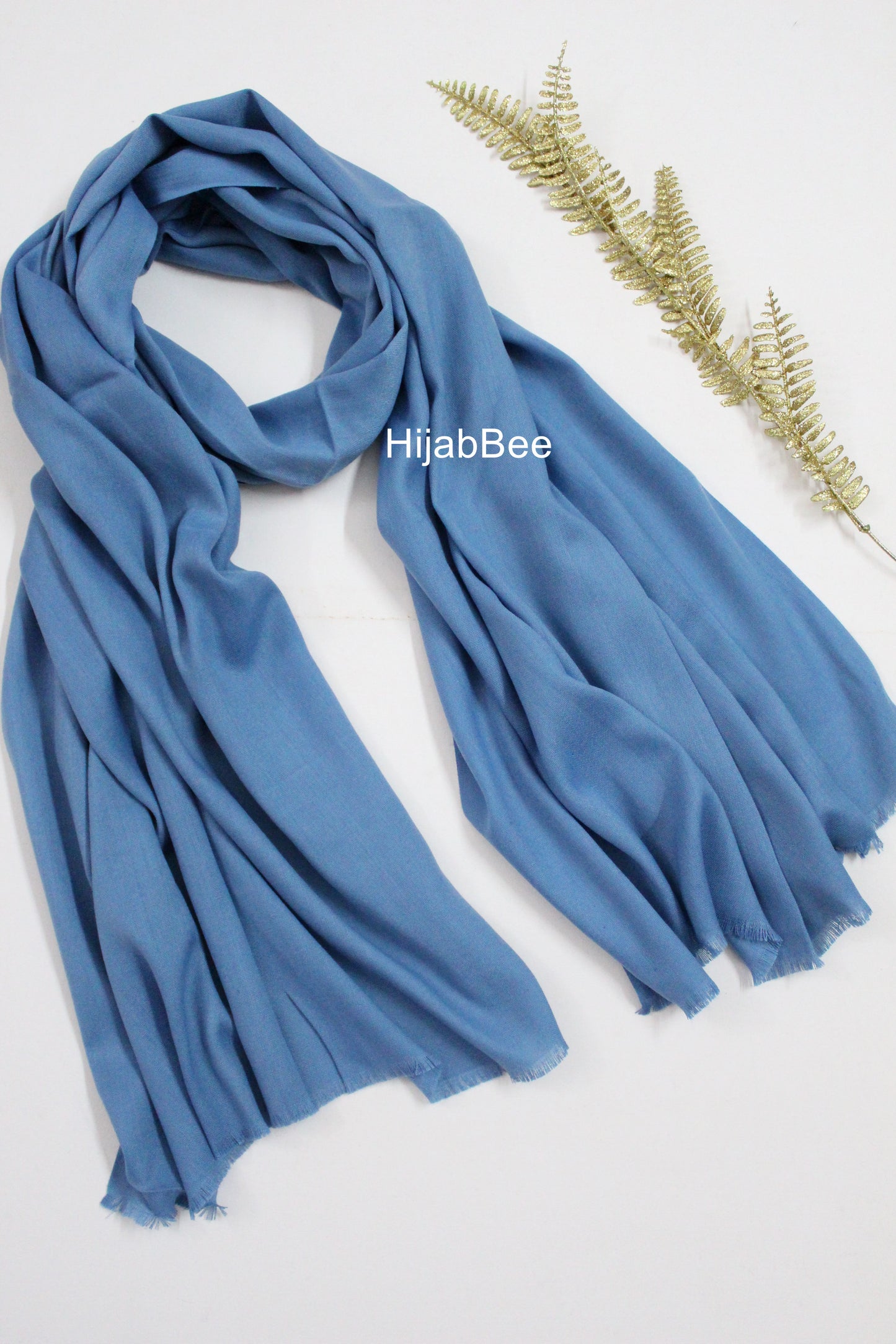 WINTER TURKISH HIJAB - COBALT BLUE