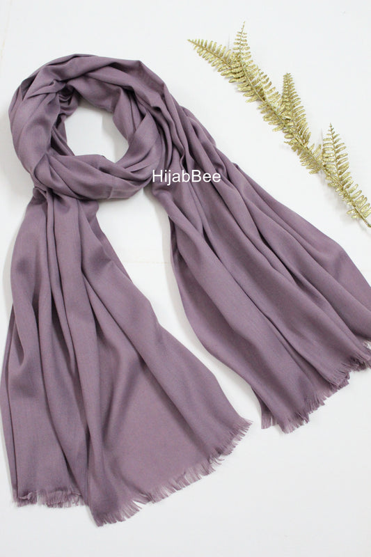 WINTER TURKISH HIJAB - DUSTY PURPLE