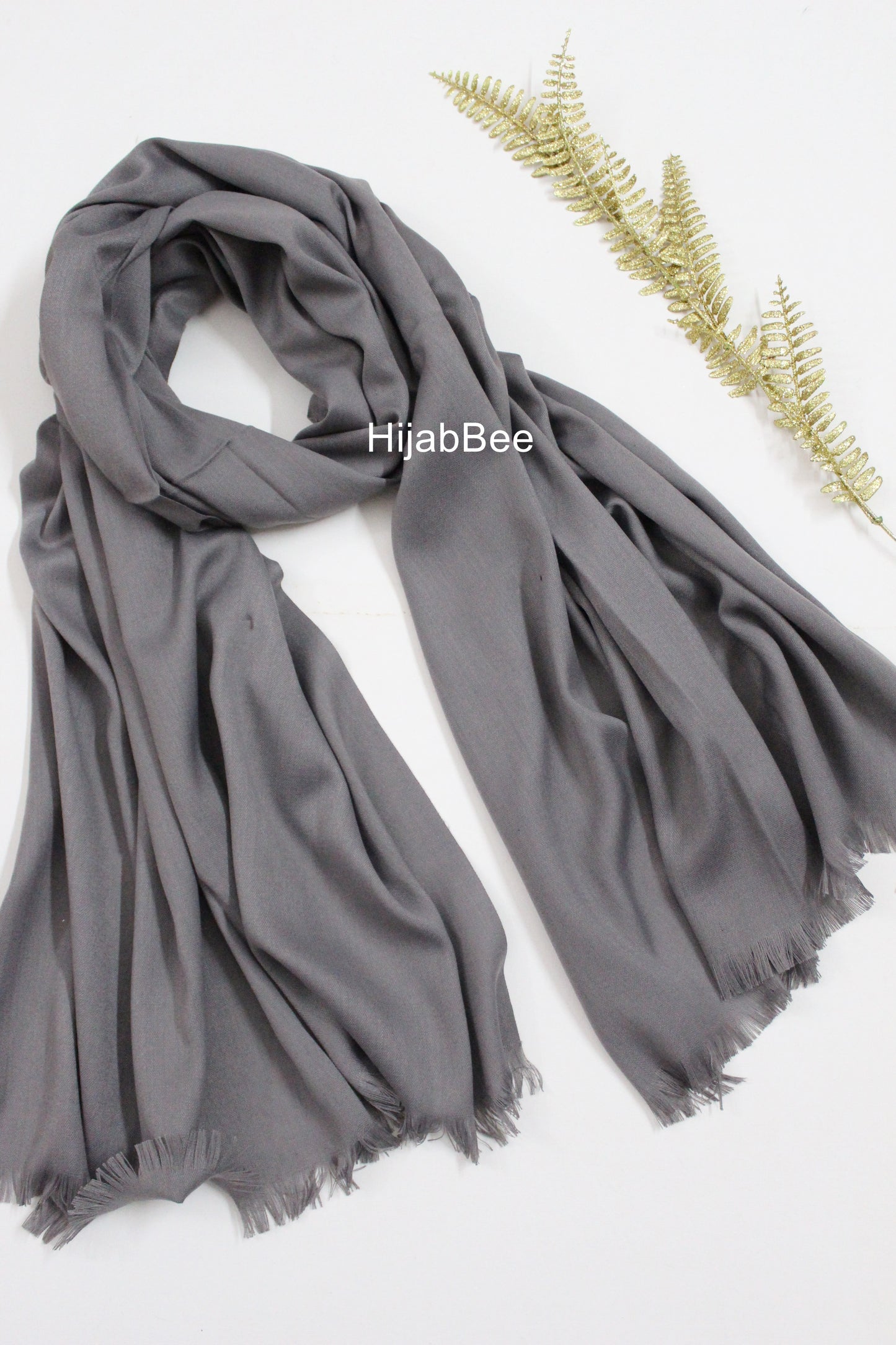 WINTER TURKISH HIJAB - GREY