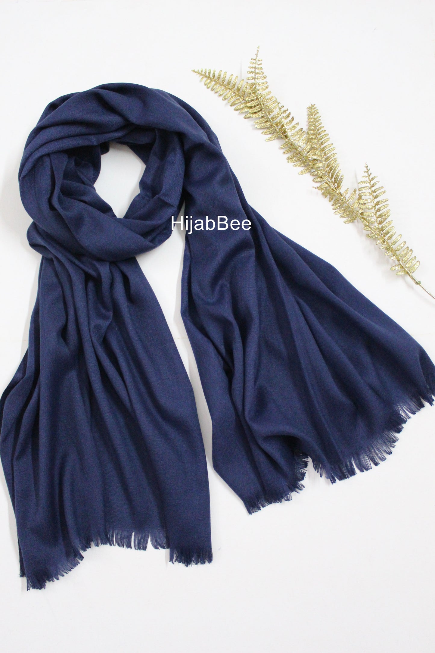 WINTER TURKISH HIJAB - NAVY BLUE