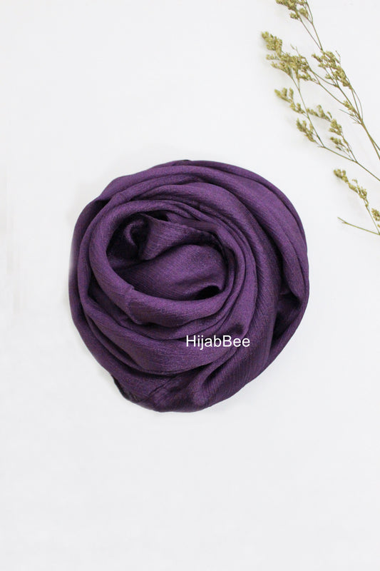 CRINKLE SILK - DARK PURPLE