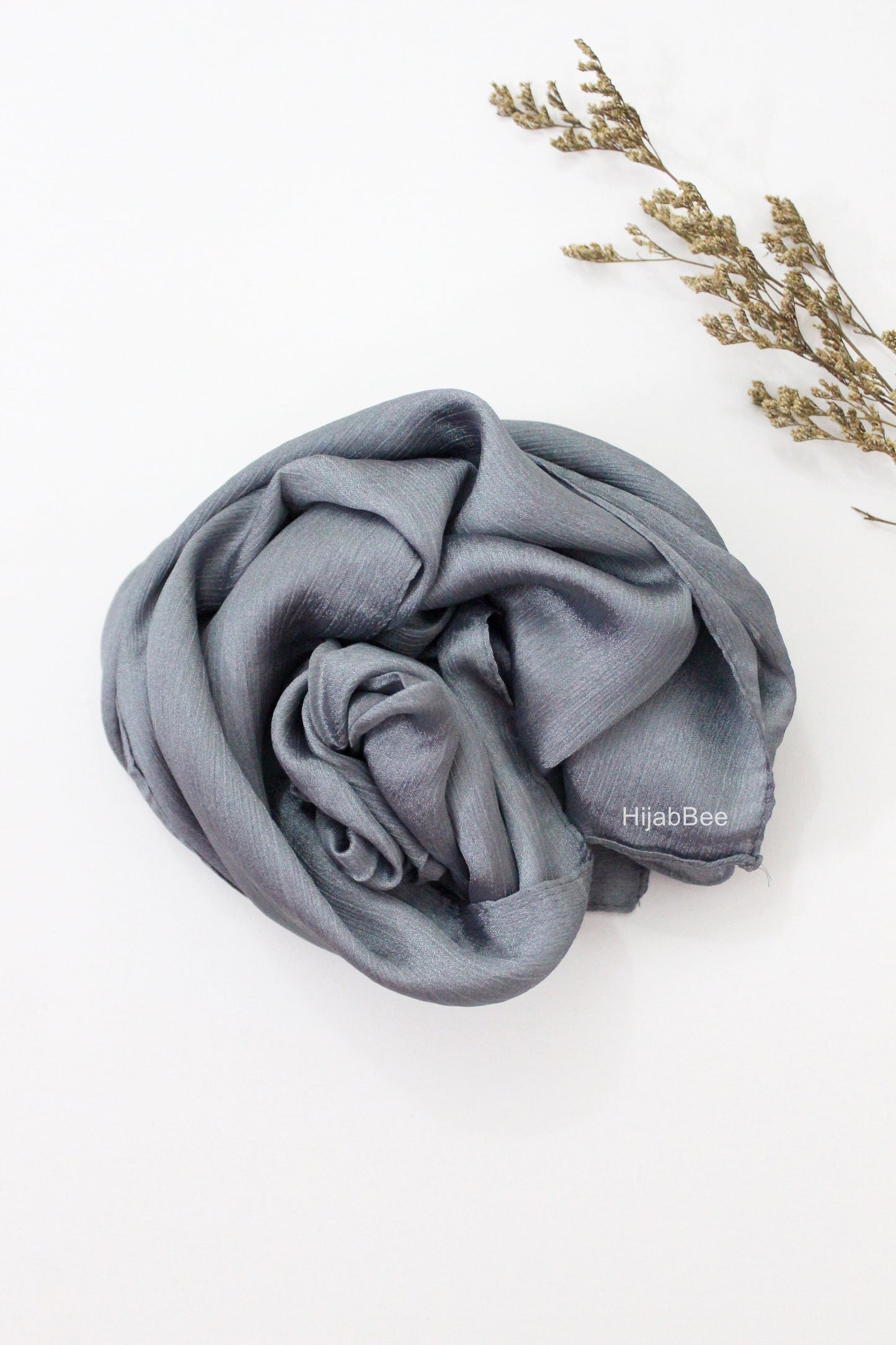 CRINKLE SILK - GREY