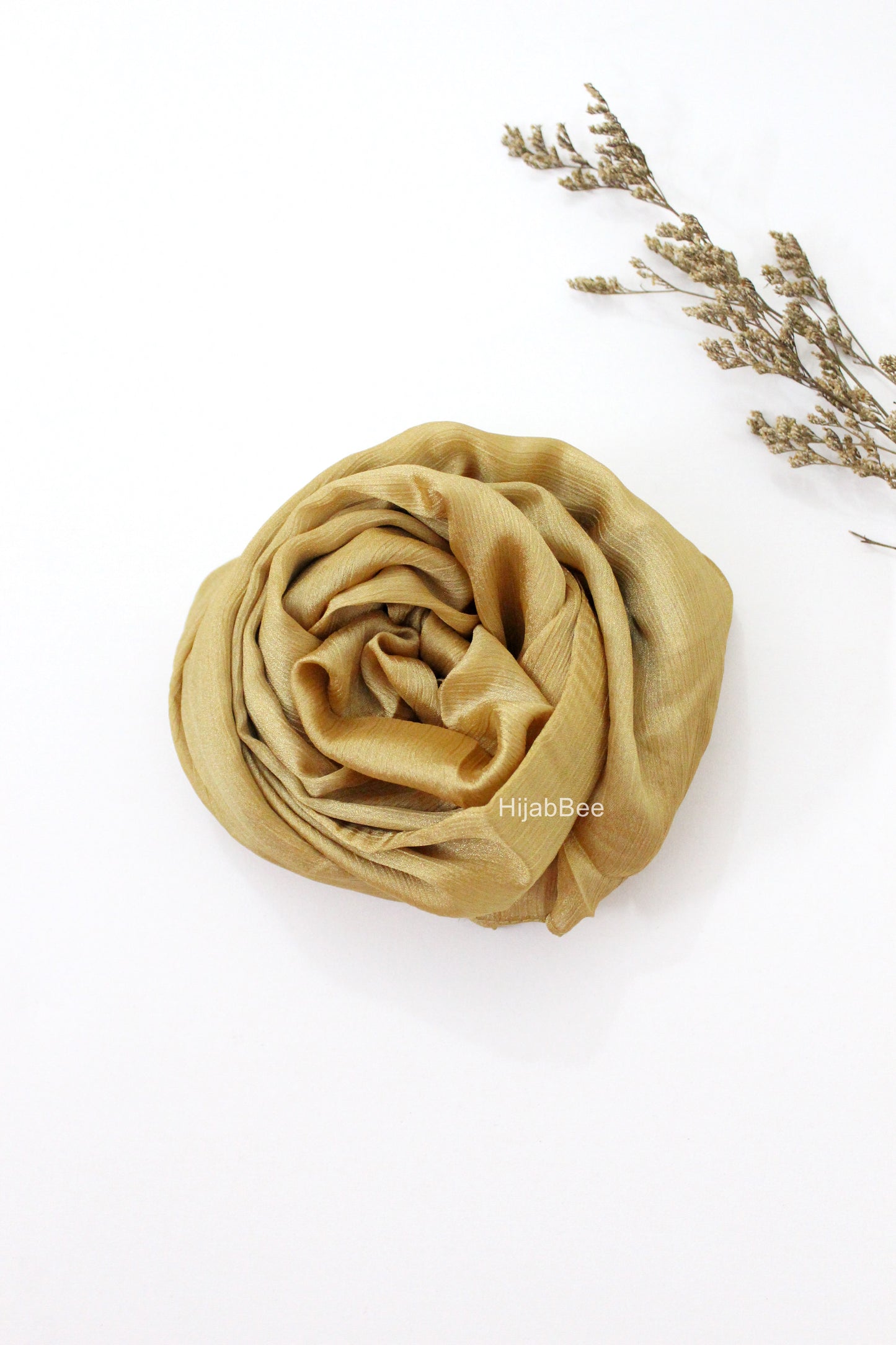 CRINKLE SILK - METALLIC GOLD