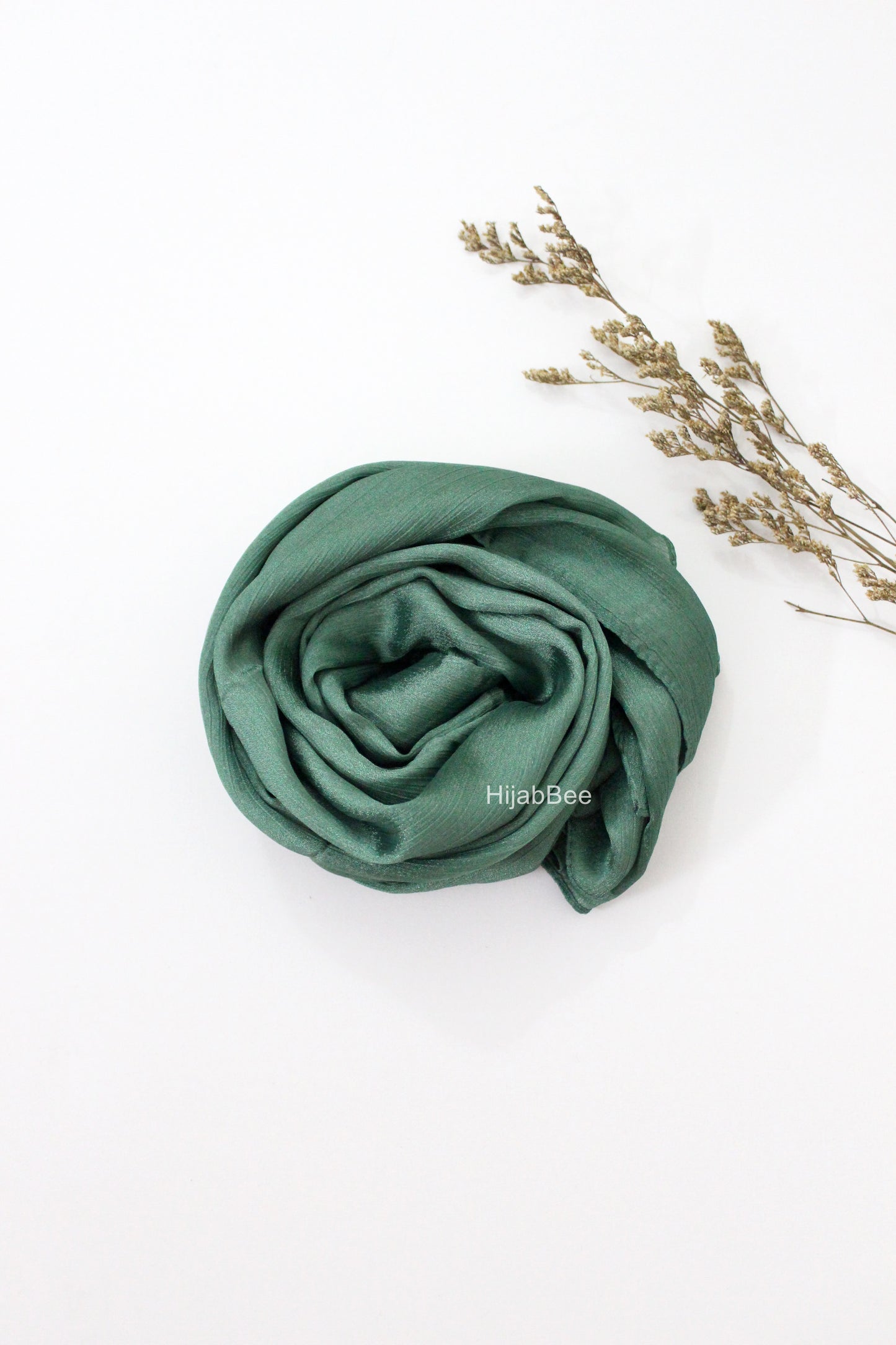 CRINKLE SILK - OCEAN GREEN