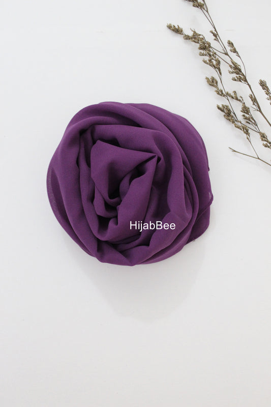 GEORGETTE - DARK PURPLE