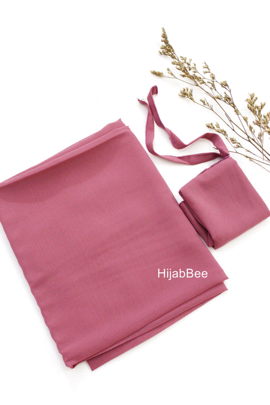 Hijab + Niqab set - Raspberry pink