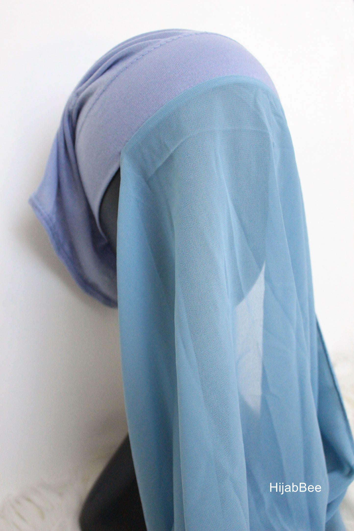 INSTANT GEORGETTE HIJAB - SKY BLUE