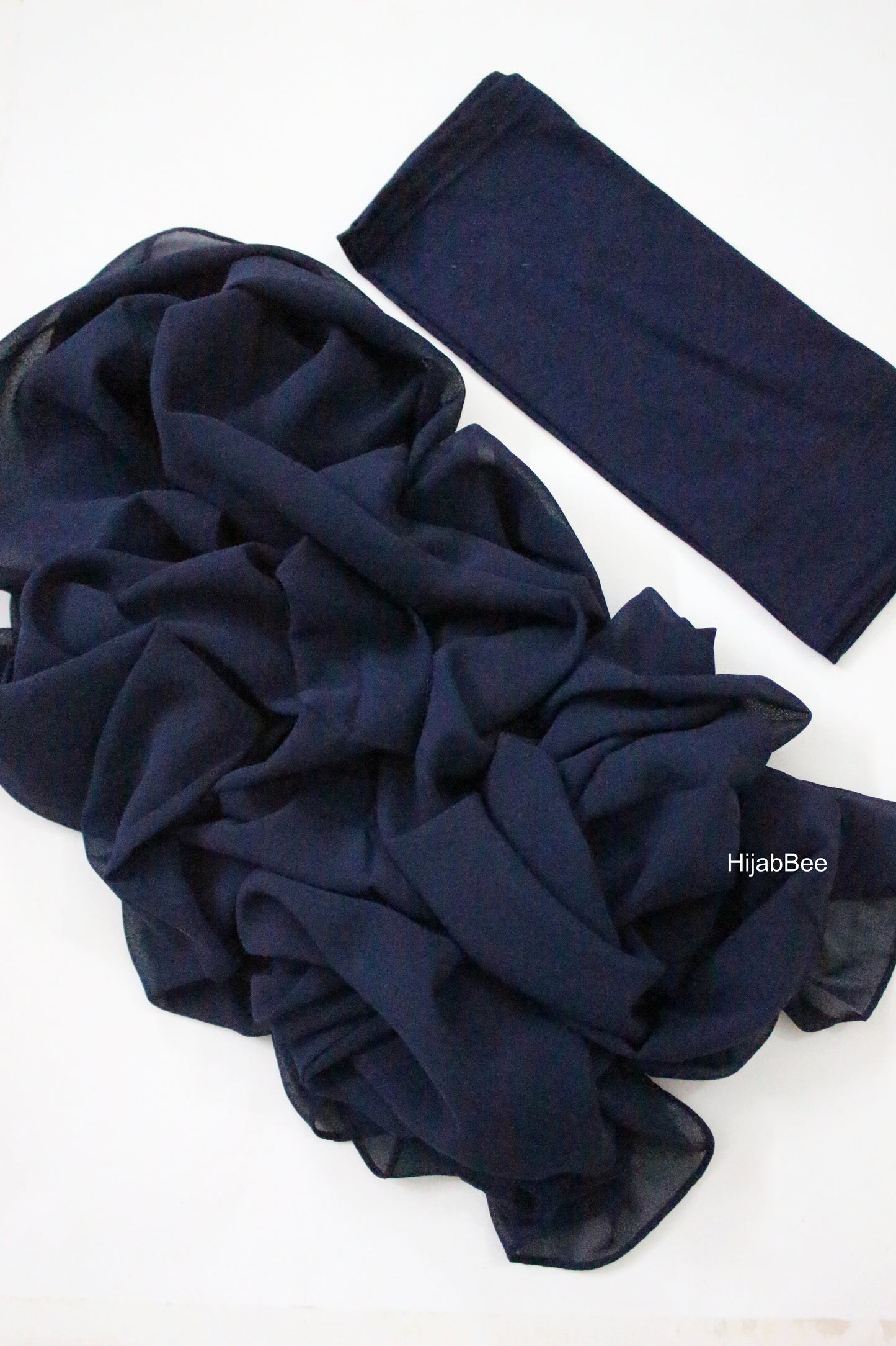 Hijab + Cap set - Navy blue