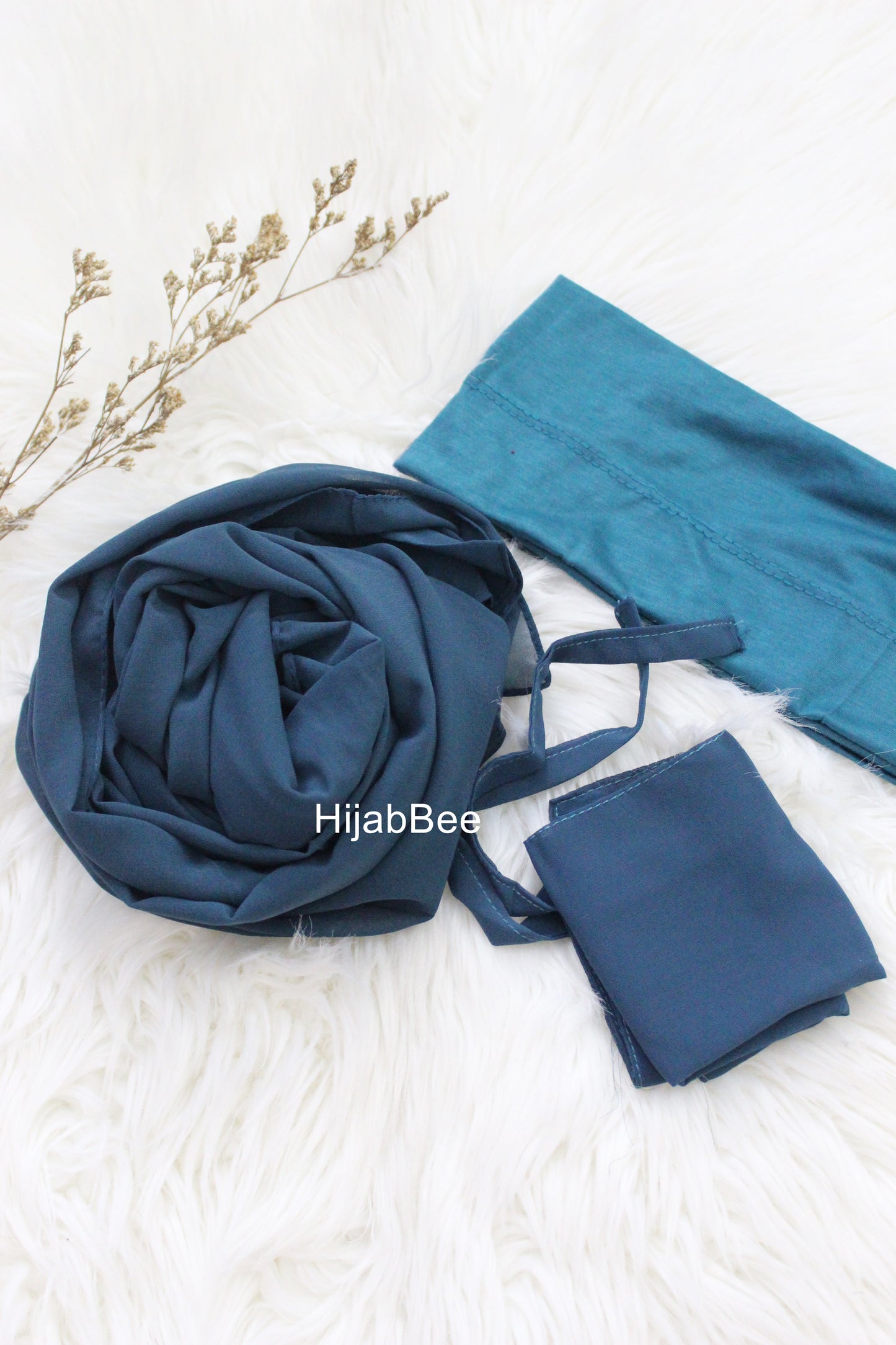 Hijab + Niqab + Cap set - Teal