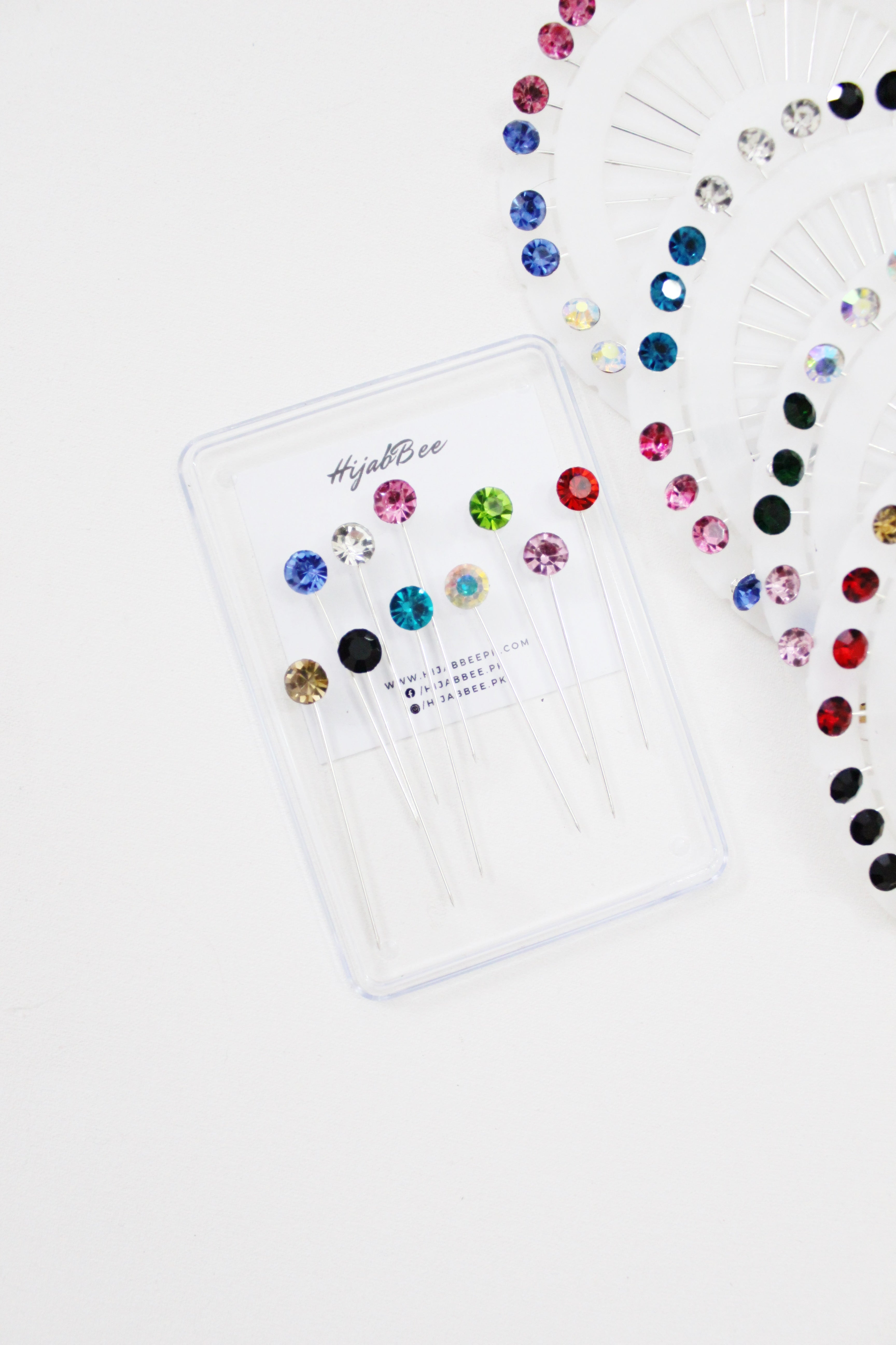 10 LONG PINS (MULTICOLOR) – HijabBee.pk