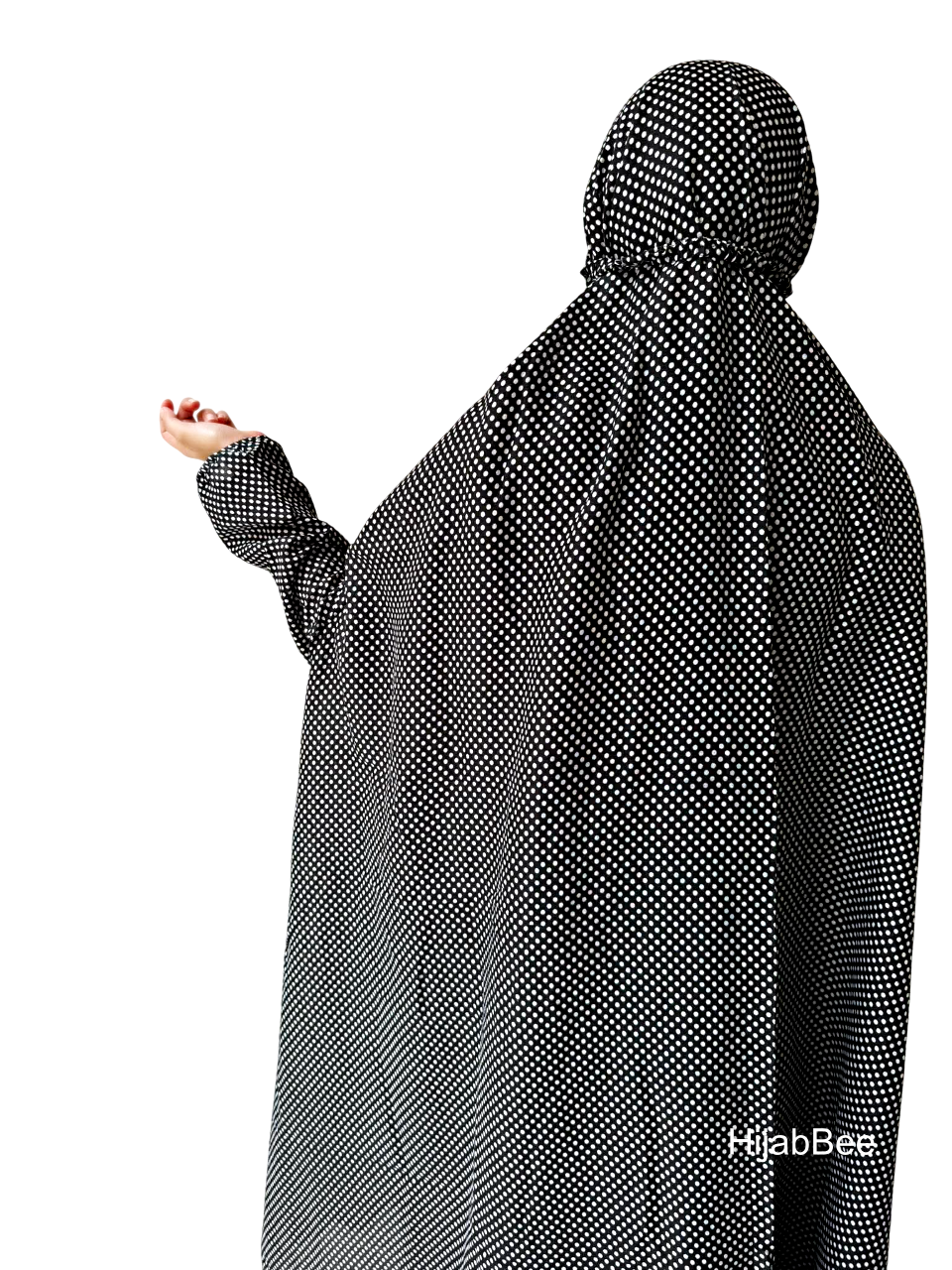 NAMAZ CHADAR - POLKA DOTS (BLACK)