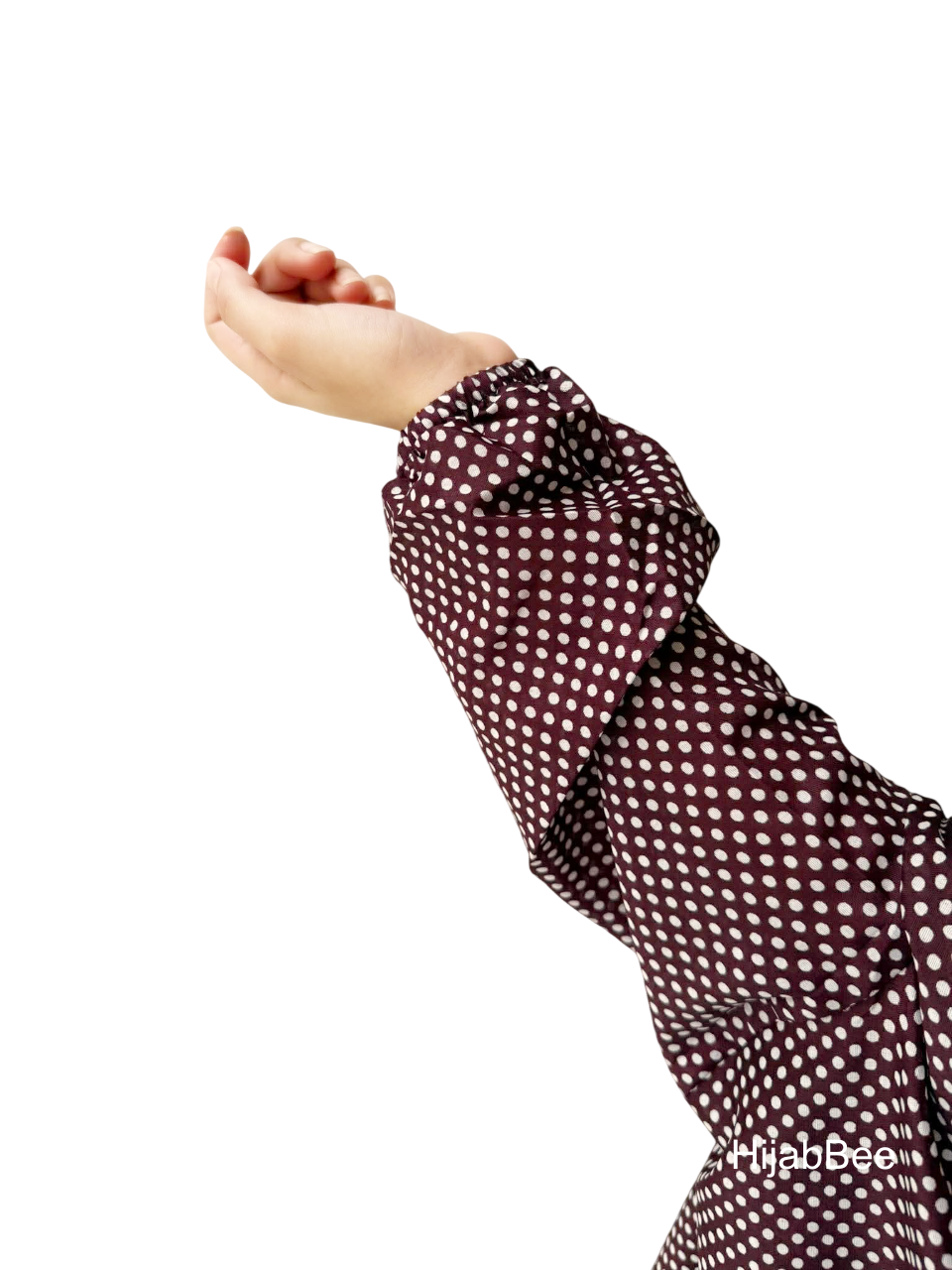 NAMAZ CHADAR - POLKA DOTS (BURGUNDY)