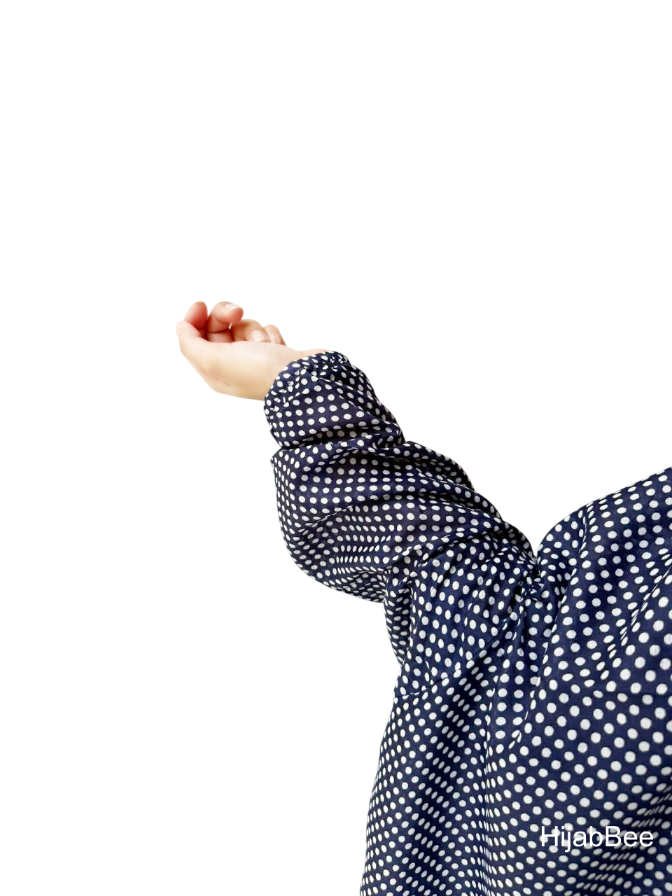 NAMAZ CHADAR - POLKA DOTS (NAVY BLUE)